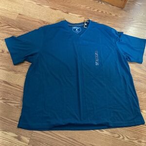 Architect Blue Big & Tall V~Neck Short Sleeve T~Shirt Size 3X